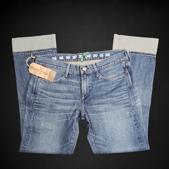 Earnest Sewn Women's Jeans Size 24, 26, 29 Sloan Boyfriend Fit  Straight Cut - Picture 3 of 7